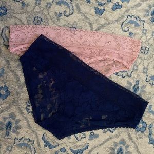 Lot of VS lace hipster panties